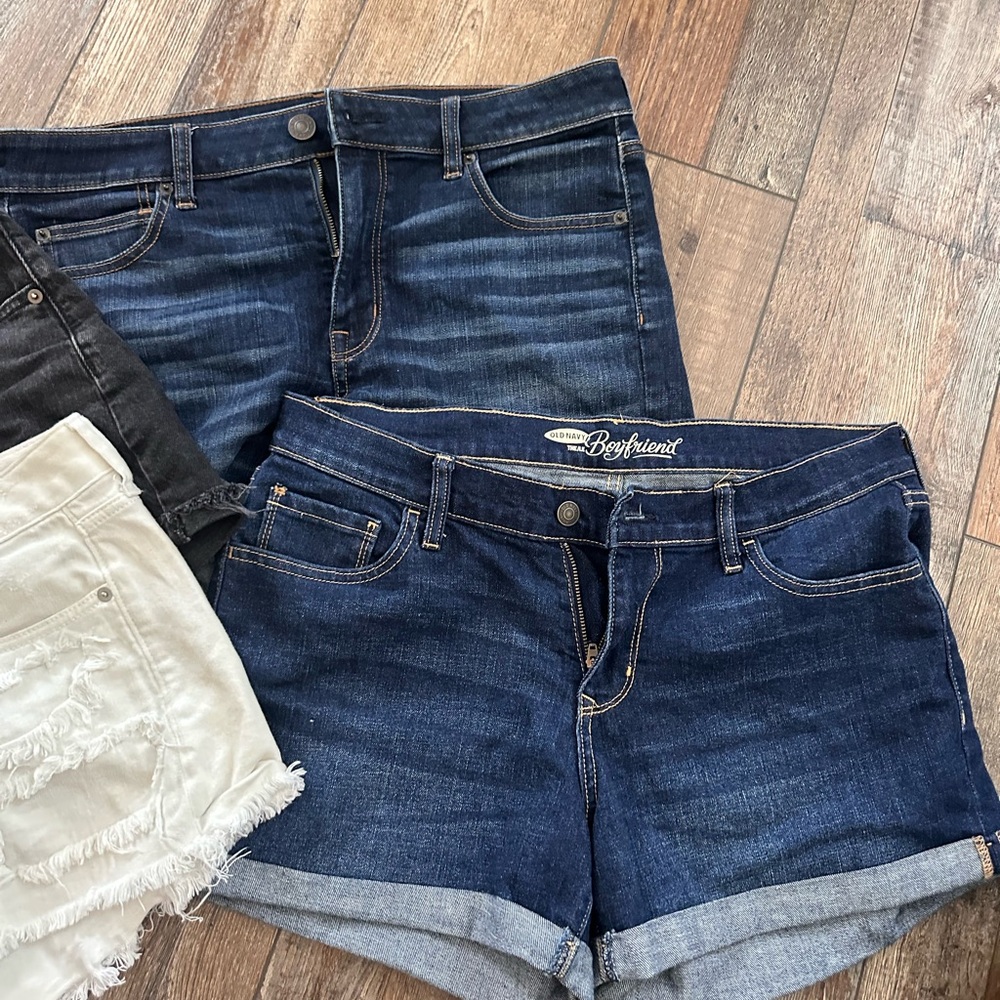 Express Dark Blue Jean Shorts